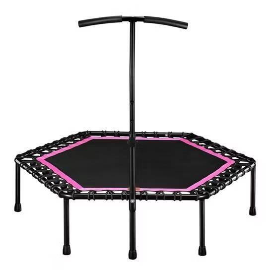 มินิฟิตเนส Trampoline พับได้พร้อมราวจับ